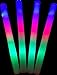 YMCtoys LED Light Up Foam Sticks Three Modes Color Changing Glow Party Supplies for Halloween, Raves, Concert (100 Pack)