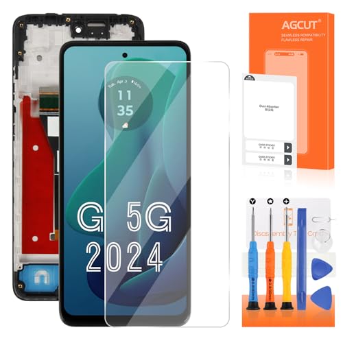 Image of for Moto G 5G 2024 Screen Replacement for Moto G 5G 2024 LCD Display XT2417 XT2417-6 LCD Digitizer Touch Screen Assembly Repair Part with Frame