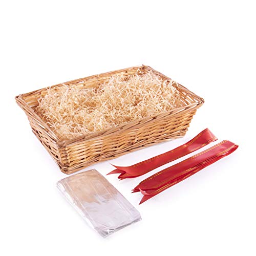 DIY Gift Hamper | Wicker Basket | Boxes for Presents | Easter, Wedding, Christening, Baby Shower or Birthday | Basket Box | Pukkr