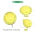 30PCS St. Patrick's Plastic Gold Coins,Fake Gold Coins for School Game,Scavenger Hunting,Party Decor