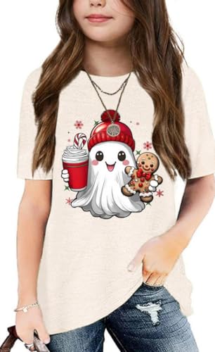 Image of Graphic Tees for Girls Kids Summer Tops Crewneck Short Sleeve T Shirt 5-14 Years