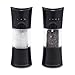 Cole & Mason H306498 Harrogate Negro Molinillos de Sal y Pimienta, Classic Inverta, Plástico ABS, 154mm, Caja de Regalo, Incluye 1 x Molino, Garanzia del Meccanismo a Vita