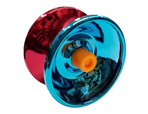 Image of Shivsoft Fine Quality High Gloss high Speed Metal YoYo Spiner Toy (1 pcs) Make in INDIAPack of 1--Red&Blue