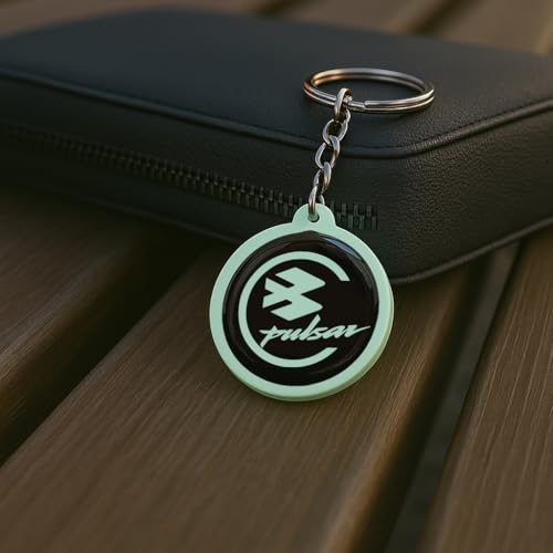 Image of Mi Glow Store Glow in Dark Keychain for Bike Men | Gift for Man | Bike Accessories | Charges in Light Glows in Dark | Key chain for Bike