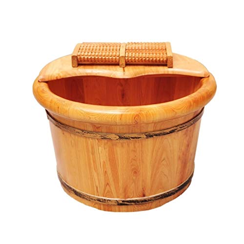 Spa de pies de madera BABYCE con rodillo y tapa