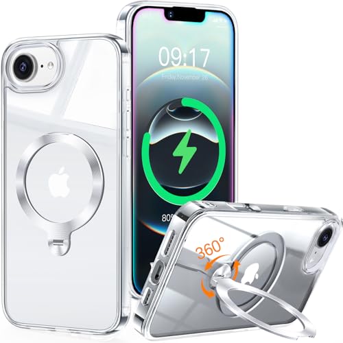 Coque transparente iPhone 16e pour regarder des vidéos en mains libres