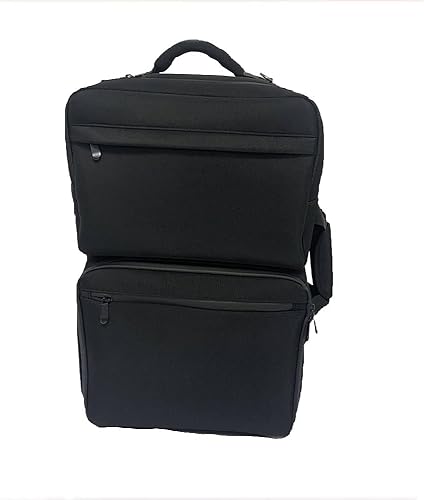 Miniatura 3 de DAMIFAN mochila de peluquero bolsa de viaje bolsa de viaje estación móvil de peluquero organizador de herramientas bolsa de maquillaje, Negro -