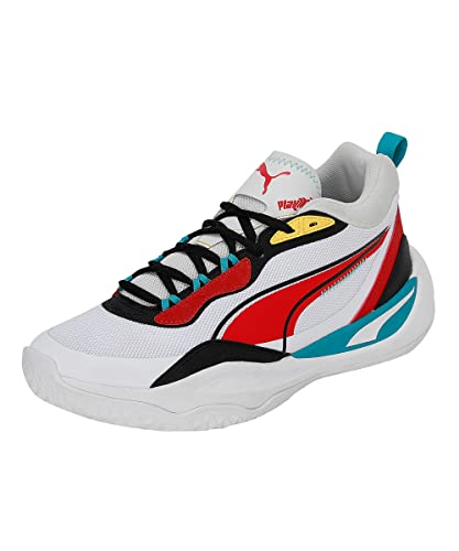 Image of Puma Playmaker Textile Mid Boot Lace Up Mens Casual Shoes