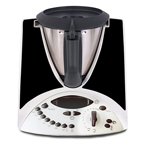 Autocollants de protection décoratifs compatibles avec robot de cuisine Thermomix TM31 Film adhésif étanche R182 (27 noir mat)