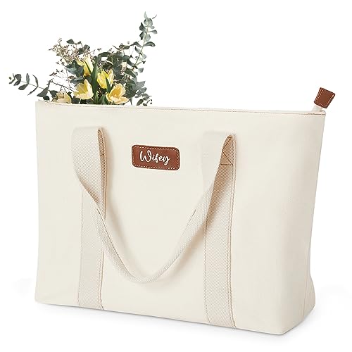 Aw Bridal White Tote Bag Reusable Gift Bag Mrs Bag Wifey Tote Shower Bag Beach Bags Waterproof | Wife Birthday Gift Ideas, Wedding Anniversary, Travel