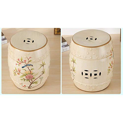 Tabouret de tambour en céramique pour embellir un salon de style chinois