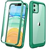 Diaclara Hülle Kompatibel mit iPhone 11 (6.1 Zoll), 360 Grad Bumper Case, Handyhülle Transparent...