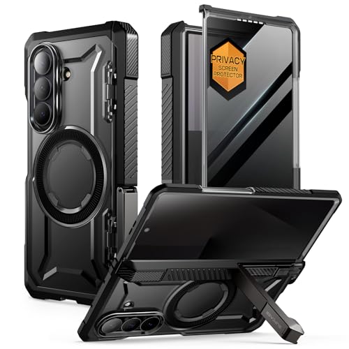 SUPCASE for Samsung Galaxy Z Fold 7 Case with Kickstand (UB Grip), [Compatible with MagSafe] [Built-in Tempered Glass Screen Protector] [Hinge Coverage] Military-Grade Protection Phone Case