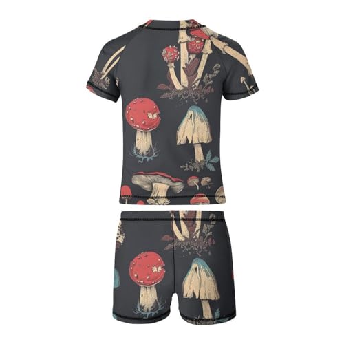 Various MushroomsChildren's Casual Swimsuit Set - Simple and Versatile7-9Y（120cm）3