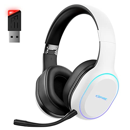 2.4Ghz/Bluetooth Wireless Gaming Headset For Playstation 5 4, Gamer Headphones With Detachable Microphone For Ps5, Ps4, Pc, Switch, Ultra-Low Latency, 30 Hours Playtime, Wired Mode For Xbox Series #TOP5