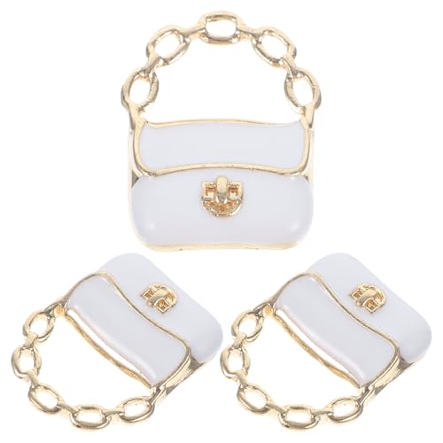 Abaodam 3Pcs Miniature Handbag Doll House Bags Decorate Doll Handbag Miniature Bag Model Mini Packet Chain Wallet Purse Spacer Charm Jewelry DIY Crafts Charm Tiny Purse