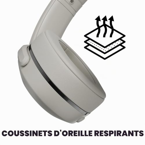 Skullcandy Crusher 540 Active Wireless Bluetooth Headphones with Multi-Sensory Bass, Noise Isolating Over-Ear Fit, Sweat and Water Resistant, 40 Hours Battery, Microphone for iPhone Android - Concrete