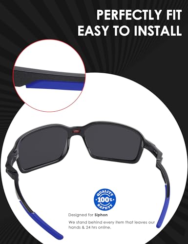Image of BLAZERBUCK Replacement Temple Sleeves Ear Socks for Oakley Siphon OO9429 Sunglasses