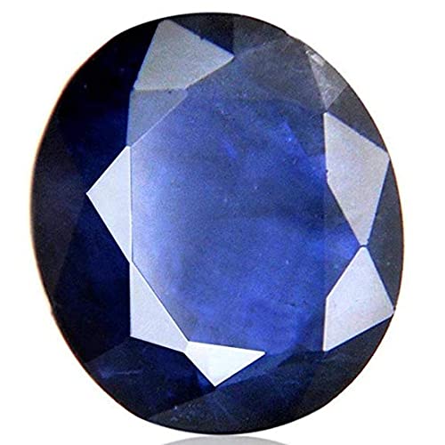 Saphir bleu de Ceylan la pierre précieuse Neelam naturelle à offrir pour une femme