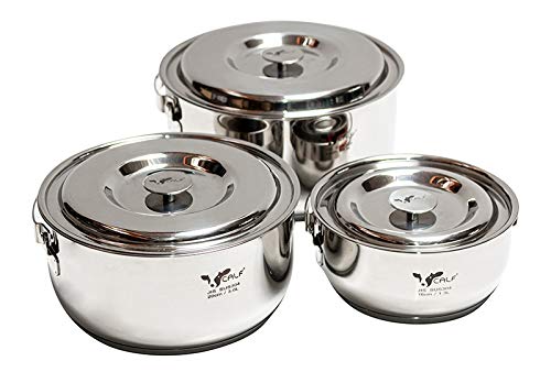 Amazon.com: BUFFALO 3 in 1 Set (6 Pieces) - 3.8L, Silver