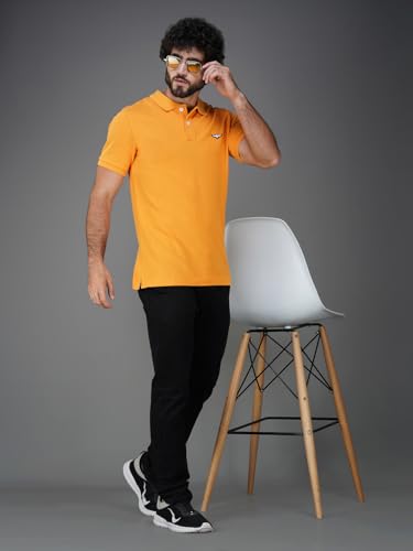 Image of Zvezda Men's Cotton Polo T-Shirt /European Fit /Half Sleeve Casual Wear for Daily Use /Soft Breathable Fabric /Stylish & Comfortable Polo for Office, Outing & Everyday Wear