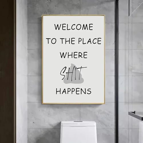 Mauvaise odeur affiche drôle pour salle de bain et toilettes grand format - 3