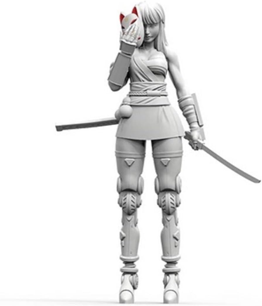 Amazon | 1/35 狐面を被る女剣士 アンドロイド 忍者 未塗装