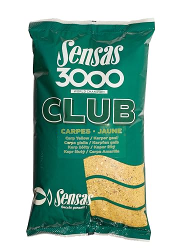 Sensas Amorce 3000 Club Carpes Jaune 11093 pour pecher la carpe au coup