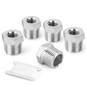 GORAGUCHI Reduzierstück 304 Edelstahl, 5 Stück