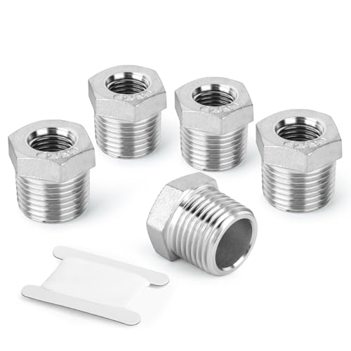 GORAGUCHI Reduzierstück 304 Edelstahl, 5 Stück