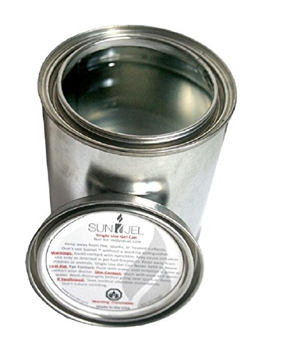 SunJel Fume-free Firespace Gel Fuel Canister, Pure Gel, 24-Pack