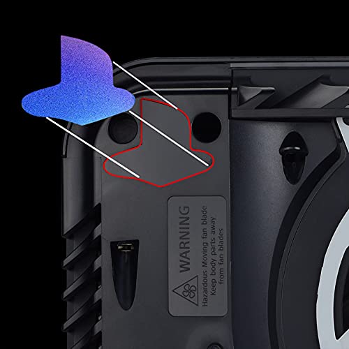 Playvital Custom Vinyl Decal Skins For Ps5 Console, Logo Underlay Sticker For Ps5 Console Disc Version & Digital Version - 8 Chrome Shiny Colors & 4 Gradient Styles #TOP3