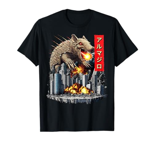Funny Armadillo Armadillos Kaiju Monster Japanisch T-Shirt