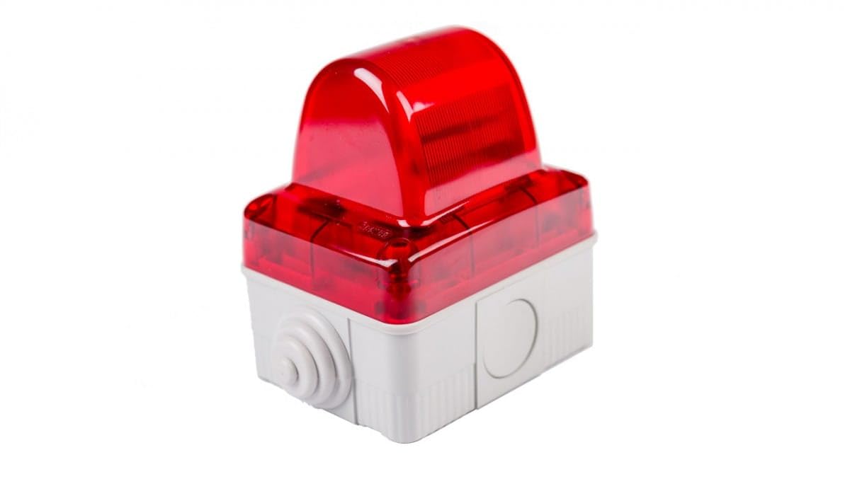 Feu clignotant rouge 230V à haute luminosité pour la sécurité des voies d'accès