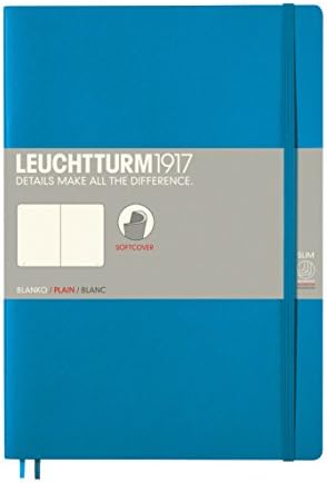 Leuchtturm1917 (310337 Notebook Medium (A5) Softcover, 123 numbered pages, squared, black