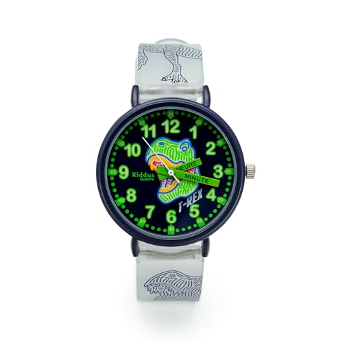 Kiddus Montre Enfant Fille et Garçon à partir de 5 Ans, Montre Éducative Analogique à Aiguilles, Apprentissage de l'Heure, Mouvement Japonais