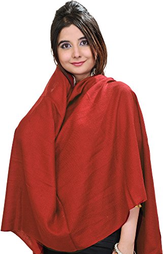 Pashmina châle rouge fluide pour réchauffer vos soirées d'automne fraîches
