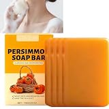 Kaki-Seife, Duschgel-Stück, Duftseife, für empfindliche Haut, Körpergeruchsentferner für ältere Menschen, Geschenkidee gegen unangenehmen Geruch (4pcs)