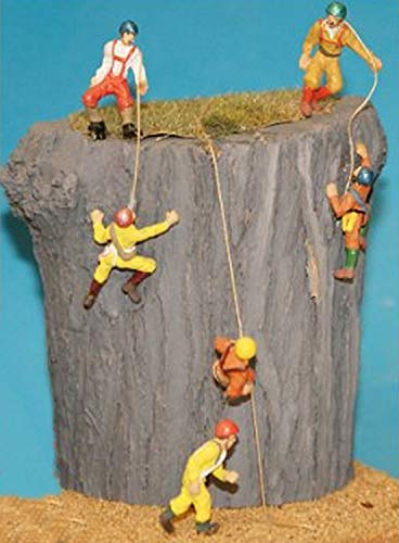 Langley Models Figures 6 Rock Climbers OO Scale Metal Model Painted F150p