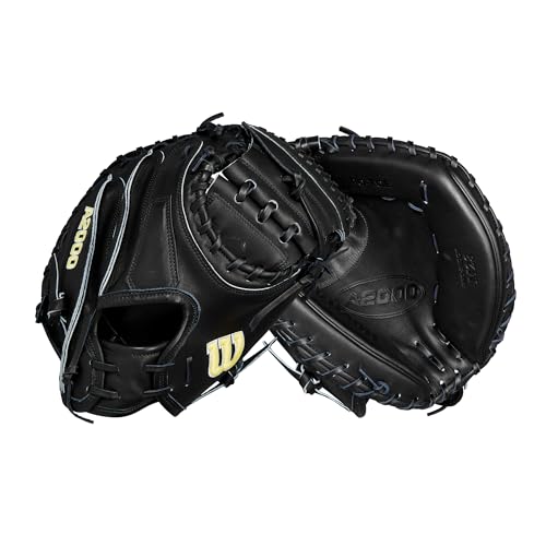 Wilson 2024 Baseball Classics Series A2000 M23 33.5â€ Baseball Catcherâ€™s Mitt - Right Hand Throw, Black/Yellow