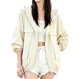 [Ｋａｙｉｙａｓｕ] パーカー レディース 薄手 夏 uvカット 軽量 接触冷感 ラッシュガード アウター 長袖 日焼け防止 遮熱 シアー 涼しい おしゃれ 撥水 通気性 フード付き カジュアル 通勤 M-2XL カイヤス(2XL ベージュ)