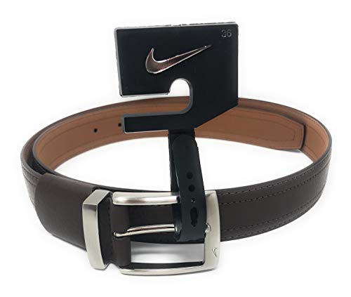 Nike Men's G-flex Pebble Grain Leather Belt