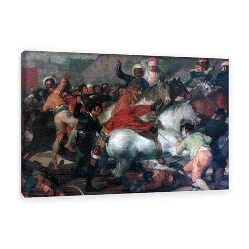 Impression sur toile Charge des Mamelouks avec cadre pour habiller un grand mur vide