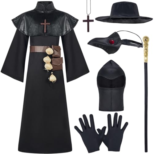 Disfraz Completo Médico de la Peste Negro XX-Large miniatura 4