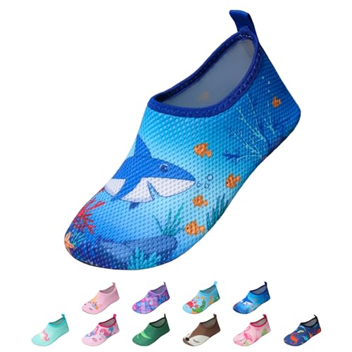 EDOTON - EDOTON Chaussures de bain pour enfants et filles - Chaussures aquatiques - Chaussures de plage - Chaussures d'été - Chaussures de plage légères - Chaussures pieds nus - Chaussures de surf à séchage
