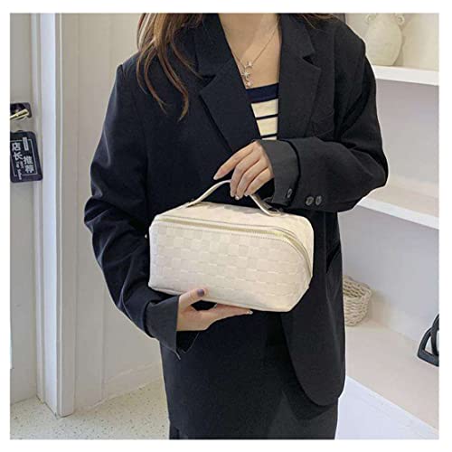 Necessaire Feminina Grande para Cosmético Maquiagem Bolsa Organizadora Viagem + Presilha para Cabelo