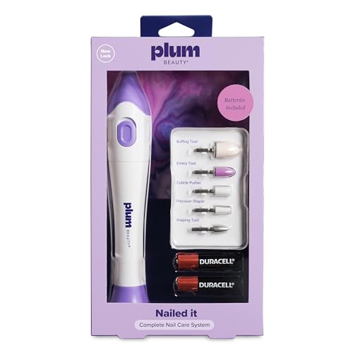 Plum Beauty Cordless Electric Nail Drill, Professional Nail File Dremel Tool, Efile Drill Machine, Acrylic Tool Kit, Portable Grinder, Gel Polish Shaper - Image 3