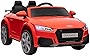 Aosom 6V Kids Electric Ride On Car, Licensed Audi TT RS with One Seat and Remote Control, Horn, Music, MP3, for Kids 3-6 Years Old - Red