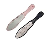 2 piezas Lima para Pies Durezas, Lima Pies, Lima Durezas Pies, Lima Doble Cara para Pies Secos y Húmedos, Ideal para Pedicuras en Casa y Profesionales, Elimina Piel Muerta y Dura,Black y Pink