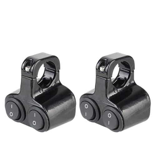 Interruptor de altavoz e intermitente para manillar de moto de 22mm y 12V con doble botón